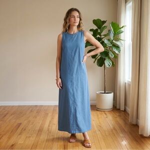 Sleeveless Blue Maxi Dress NWOT